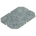 Plaque de montage métal épaisseur 15/10e pour boîtiers industriels 155x110mm