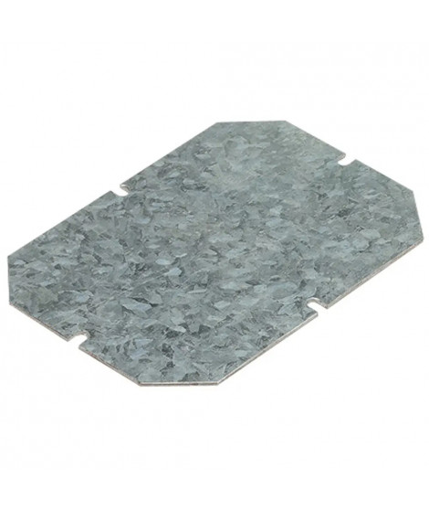 Plaque de montage métal épaisseur 15/10e pour boîtiers industriels 360x270mm