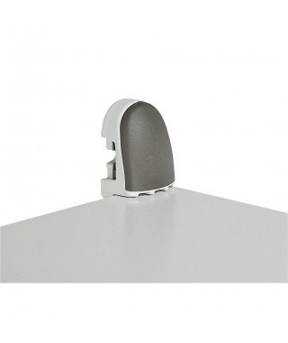 Pattes fixation murale (4) - pour coffret Atlantic - 300 kg - Zamak RAL7035