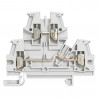 Bloc jonction de passage vis Viking 3 2 jonctions 2 étages 4mm² - pas 6mm - gris