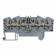 Bloc jonc Viking 3 à ressort - 1jonc/4 conduc/2 entr/2 sort à diode/gris - pas 5