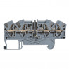 Bloc jonc Viking 3 à ressort - 1jonc/4 conduc/2 entr/2 sort à diode/gris - pas 5