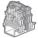 Cloison terminale pour blocs de jonction à vis Viking 3 avec 3 étages