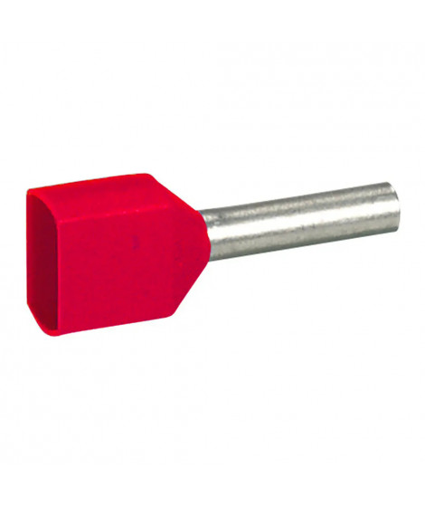 Embout de câblage Starfix - pour conducteurs section - 2x1mm² - rouge