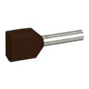 Embout de câblage Starfix - pour conducteurs section - 2x1,5mm² - noir
