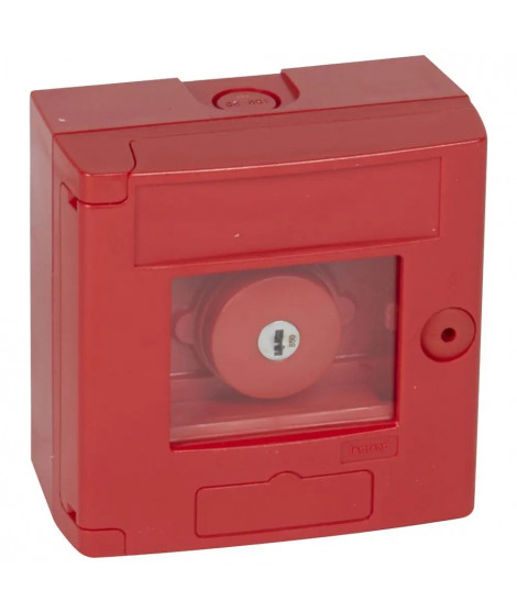 Coffret bris de glace coup de poing IP44 rouge - montage en saillie