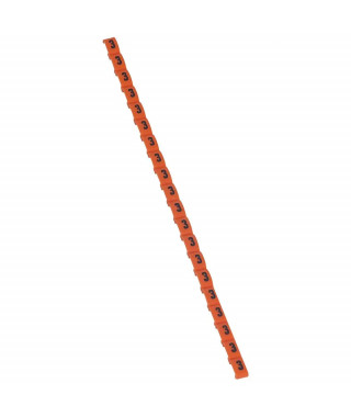 Repère Duplix conforme code couleur international - chiffre 3 sur fond orange