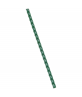 Repère Duplix conforme code couleur international - chiffre 5 sur fond vert