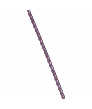 Repère Duplix conforme code couleur international - chiffre 7 sur fond violet