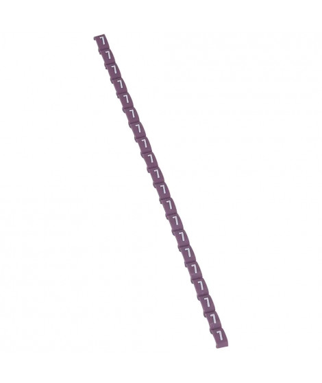 Repère Duplix conforme code couleur international - chiffre 7 sur fond violet
