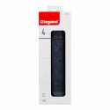 Rallonge 4x2P+T Surface avec interrupteur et cordon 3m 3G 1,5mm² - noir/gris