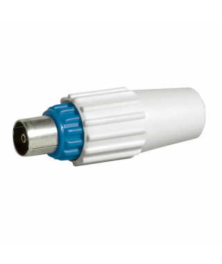Fiche télévision coaxiale normalisée mâle Ø9,52mm