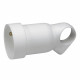 Prolongateur plastique 2P+T 16A à anneau - blanc