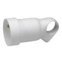 Prolongateur plastique 2P+T 16A à anneau - blanc