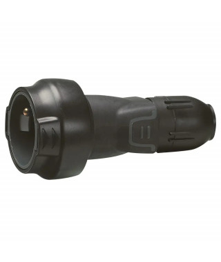 Prolongateur caoutchouc 2P+T 16A IK08 à verrouillage pour assurer l'IP44