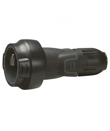 Prolongateur caoutchouc 2P+T 16A IK08 à verrouillage pour assurer l'IP44