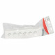 Bloc multiprise fixable 6x2P+T longueur 343mm à cabler - blanc