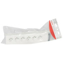 Bloc multiprise fixable 6x2P+T longueur 343mm à cabler - blanc