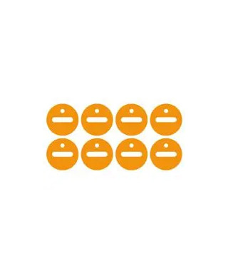 Jeux de 8 étiquettes pour identification de circuits spécialisés