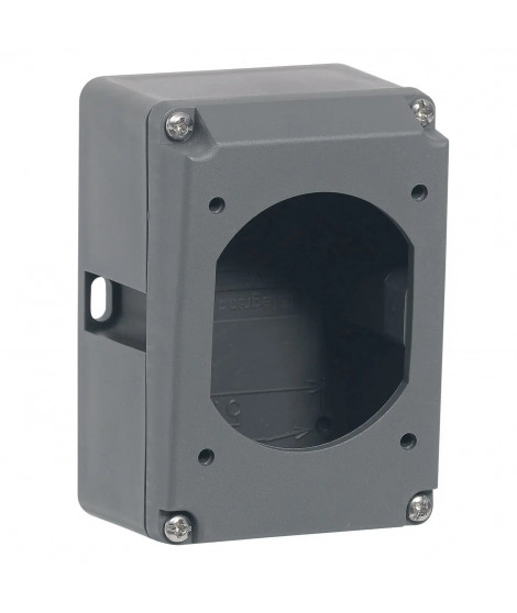 Boîtier réversible simple Hypra pour prise 2P+T IP44