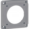 Plaque adaptation Hypra - pour socle brochage domestique/coffret de prises