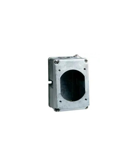 Boîtier réversible simple Hypra pour prise 3P+T et 3P+N+T IP44 16A - métal