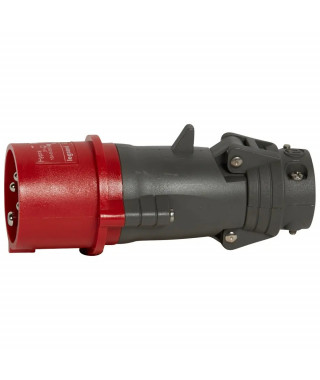 Fiche mobile droite Hypra IP44 16A - 380V~ à 415V~ - 3P+T - plastique