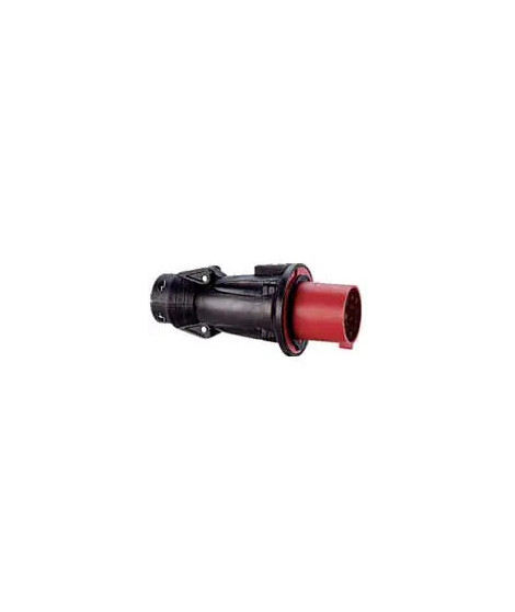 Fiche mobile droite Hypra IP44 16A - 380V~ à 415V~ - 3P+T - caoutchouc