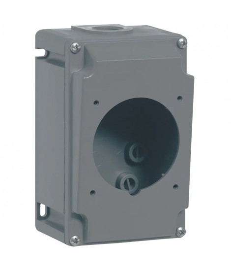Boîtier simple pour prises saillie Hypra - 1 entrée ISO 25 - plastique