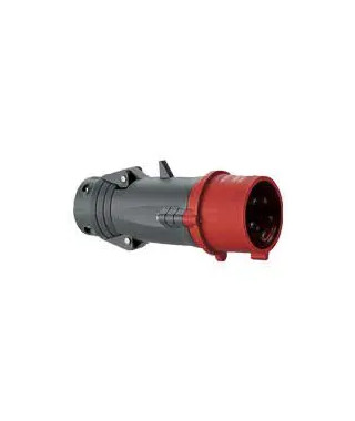 Fiche mobile droite Hypra IP44 32A - 380V~ à 415V~ - 3P+T - plastique