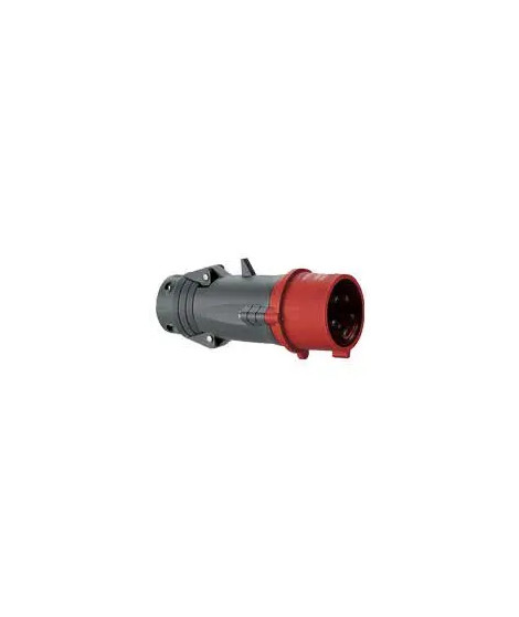 Fiche mobile droite Hypra IP44 32A - 380V~ à 415V~ - 3P+T - plastique