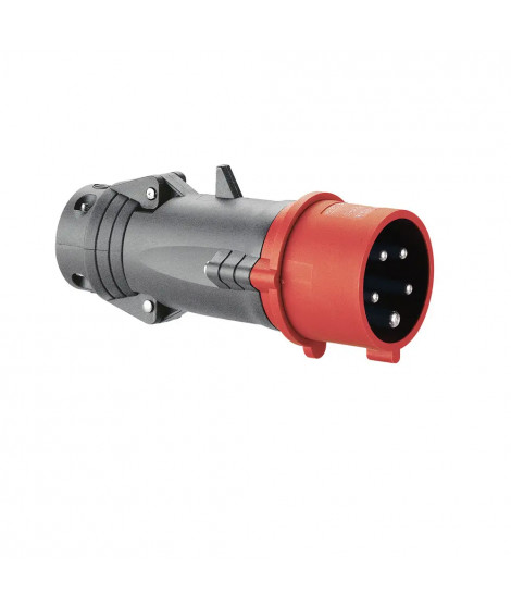 Fiche mobile droite Hypra IP44 32A - 380V~ à 415V~ - 3P+N+T - plastique