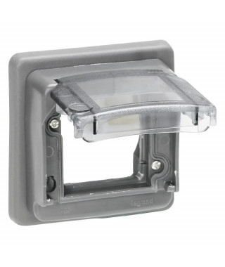 Socle adaptateur Hypra IP55 pour mécanisme Mosaic 2 modules