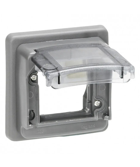 Socle adaptateur Hypra IP55 pour mécanisme Mosaic 2 modules