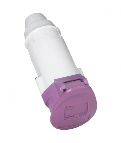 Prise mobile P17 IP44 16A - 20V~ à 25V~ - 2P