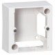 Cadre saillie 1 poste pour montage prise 80x80mm - 82x82x40mm - ivoire