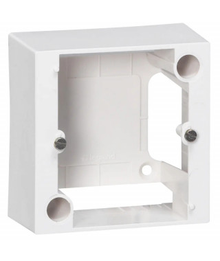 Cadre saillie 1 poste pour montage prise 80x80mm - 82x82x40mm - ivoire