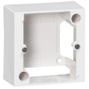 Cadre saillie 1 poste pour montage prise 80x80mm - 82x82x40mm - ivoire