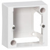 Cadre saillie 1 poste pour montage prise 80x80mm - 82x82x40mm - ivoire