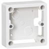 Cadre saillie 1 poste pour socle et sortie de câbles 100x100x36mm