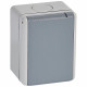 Prise étanche 3P+T 32A Plexo complet IP44 saillie - gris