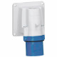 Fiche ou fiche inclinée saillie P17 IP44 16A - 200V~ à 250V~ - 2P+T
