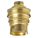 Douille culot B22 à raccord fileté et double bague matière métallique 4A 150W