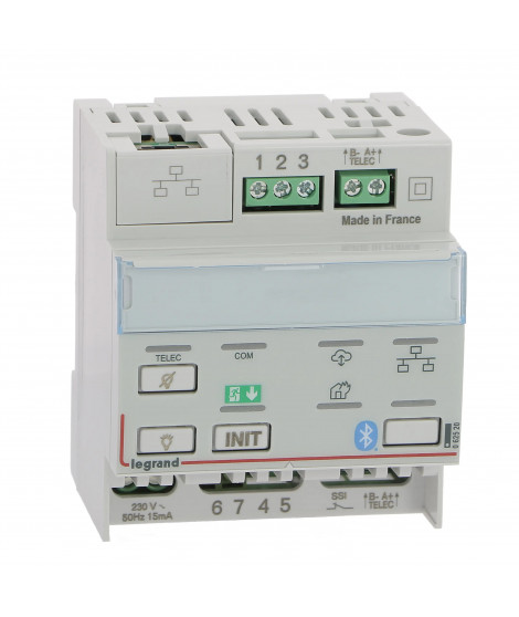 Télécommande modulaire multifonctions connectée IP pour BAES et alarme incendie