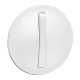 Enjoliveur étroit Céliane interrupteur/va-et-vient/poussoir lumineux - Blanc