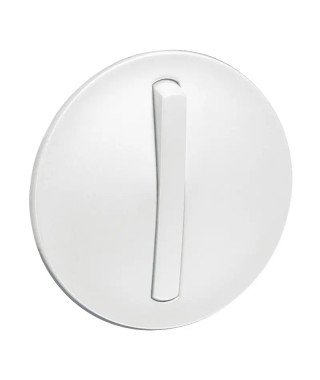 Enjoliveur étroit Céliane interrupteur/va-et-vient/poussoir lumineux - Blanc