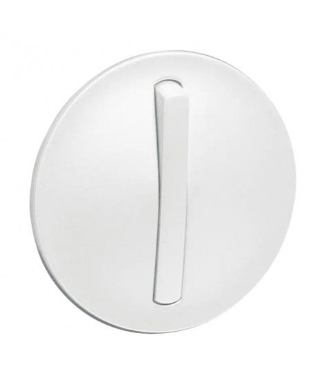 Enjoliveur étroit Céliane interrupteur/va-et-vient/poussoir lumineux - Blanc