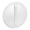 Enjoliveur étroit Céliane interrupteur/va-et-vient/poussoir lumineux - Blanc