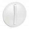 Enjoliveur étroit Céliane interrupteur/va-et-vient/poussoir lumineux - Blanc