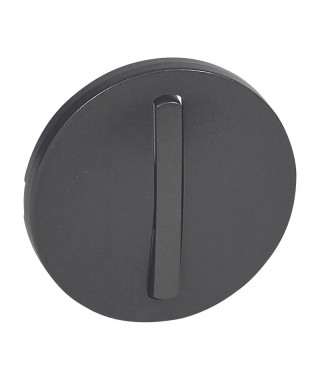 Enjoliveur étroit Céliane interrupteur, va-et-vient ou poussoir Soft - graphite